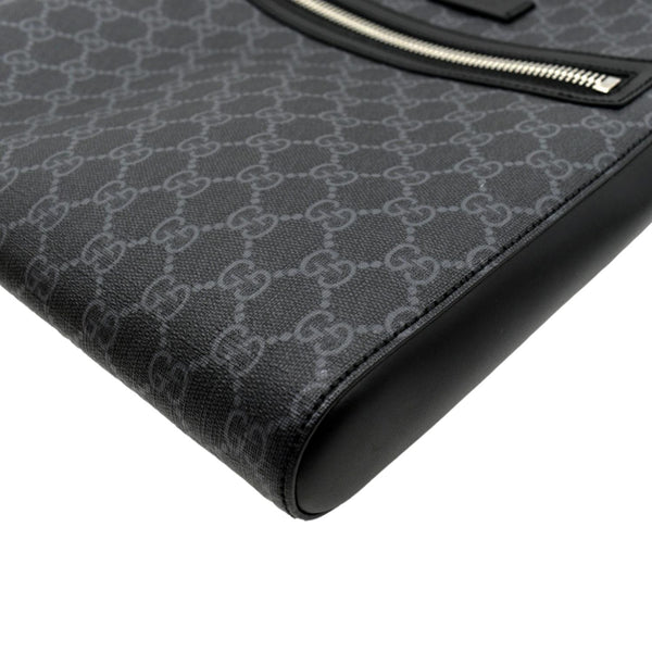 GUCCI GG Supreme Square Messenger Bag Black 474137