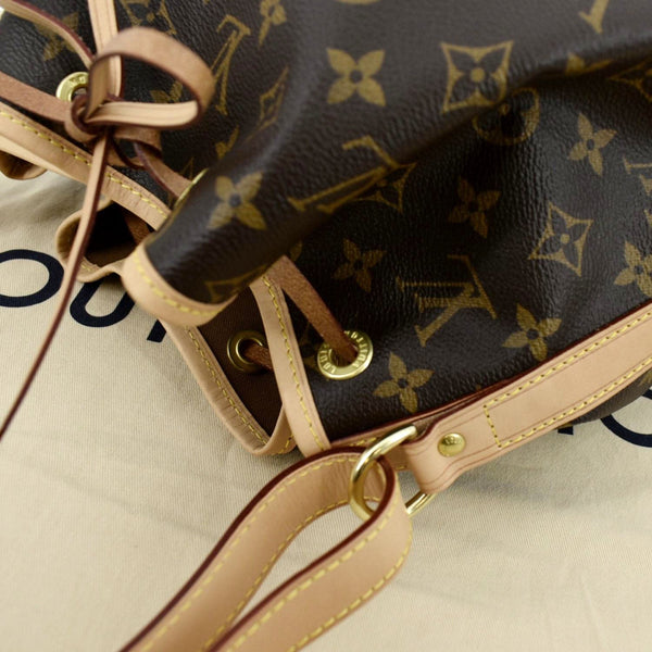LOUIS VUITTON Petit Noe NM Monogram Canvas Shoulder Bag Brown