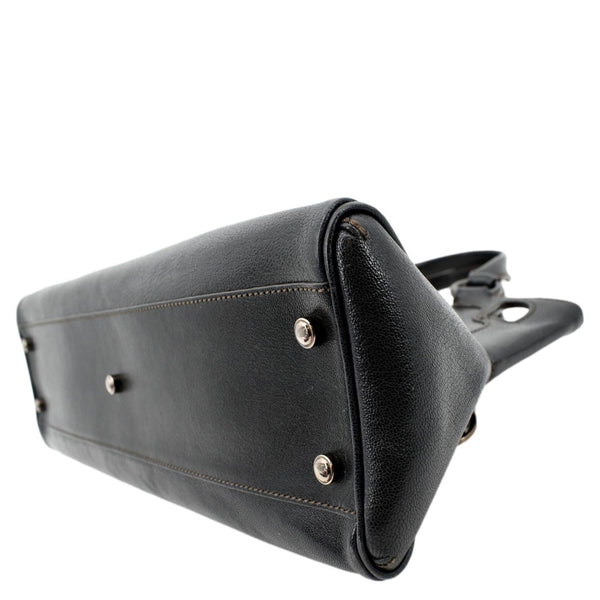 CARTIER Marcello de Cartier Leather Shoulder Bag Black