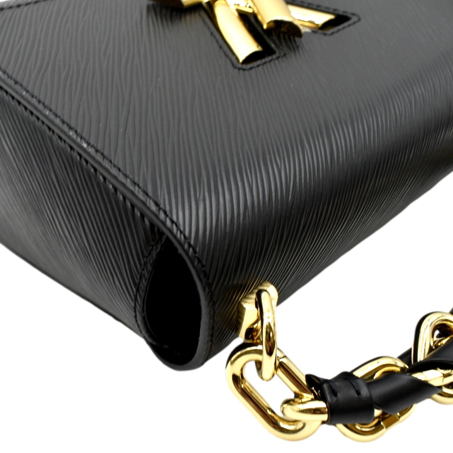 Louis Vuitton Noir Epi Twist MM Shoulder Bag –