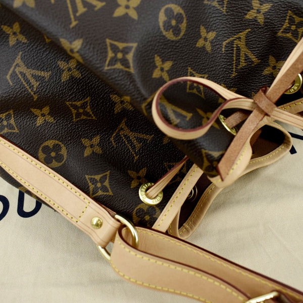 LOUIS VUITTON Petit Noe NM Monogram Canvas Shoulder Bag Brown