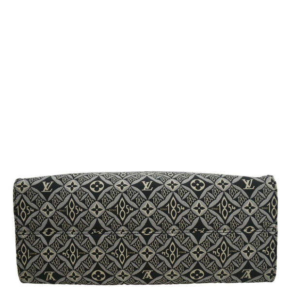 LOUIS VUITTON Onthego GM 1854 Jacquard Tote Bag Grey