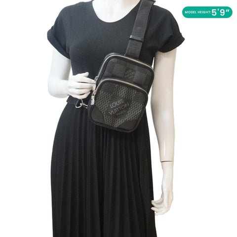 Louis Vuitton  3D Amazone Damier Graphite Crossbody Bag Black