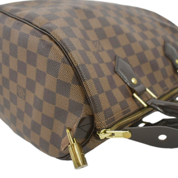 LOUIS VUITTON Speedy 30 Damier Ebene Satchel Bag Brown