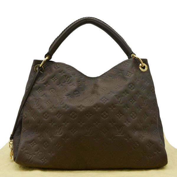 LOUIS VUITTON Artsy MM Monogram Empreinte Leather Hobo Bag Brown