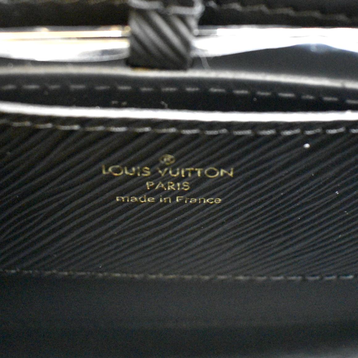 Louis Vuitton Twist MM Epi leather silver hardware Black ref