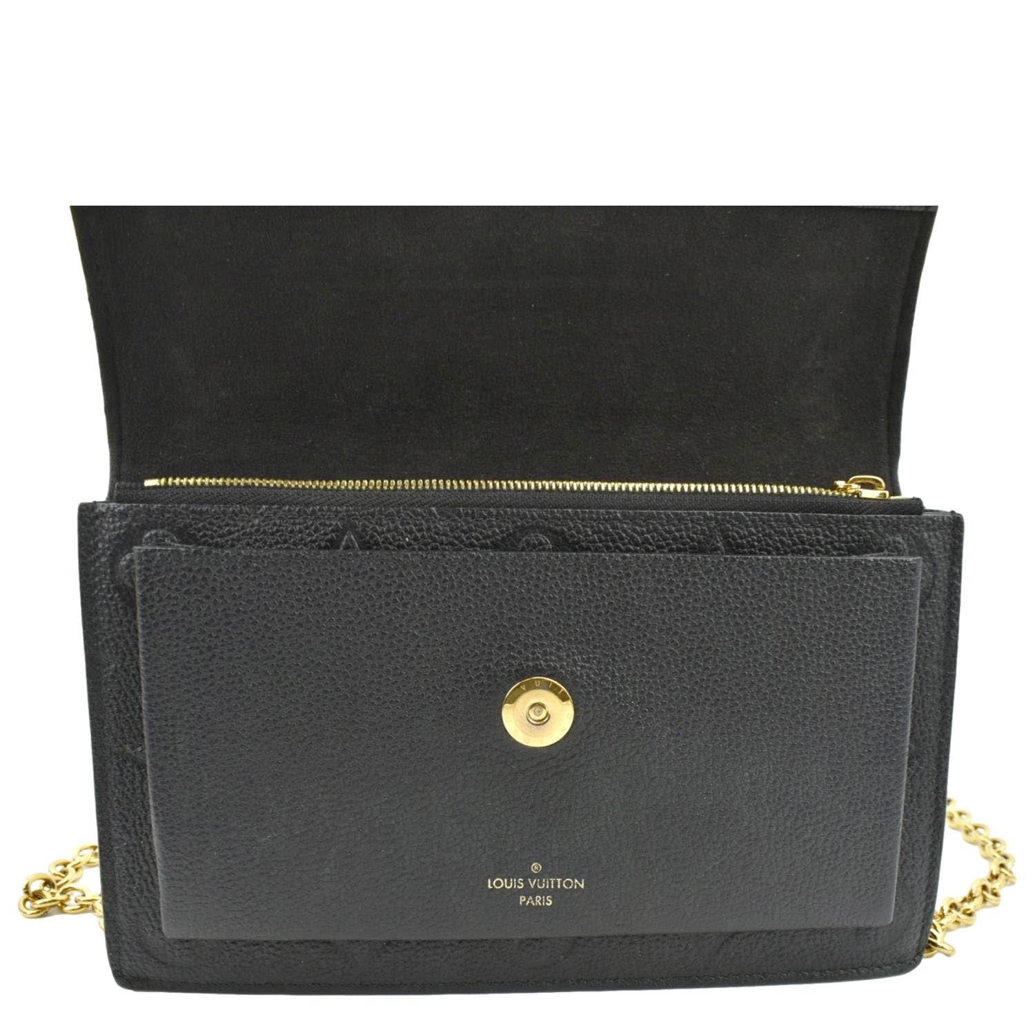 Louis Vuitton, Bags, Louis Vuitton Vavin Wallet On Chain In Black  Empriente Leather