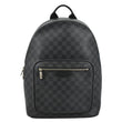 LOUIS VUITTON Josh Damier Graphite Backpack Black