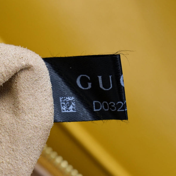 GUCCI Horsebit 1955 Leather Shoulder Bag Yellow 602204