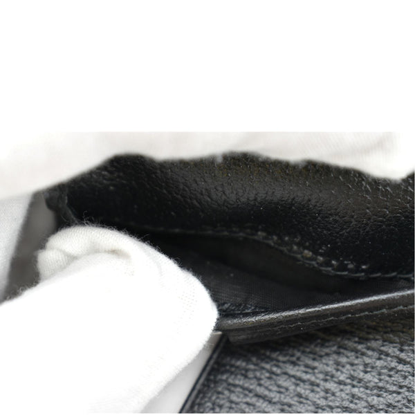 GUCCI Bi-Fold Leather Wallet Black 428726