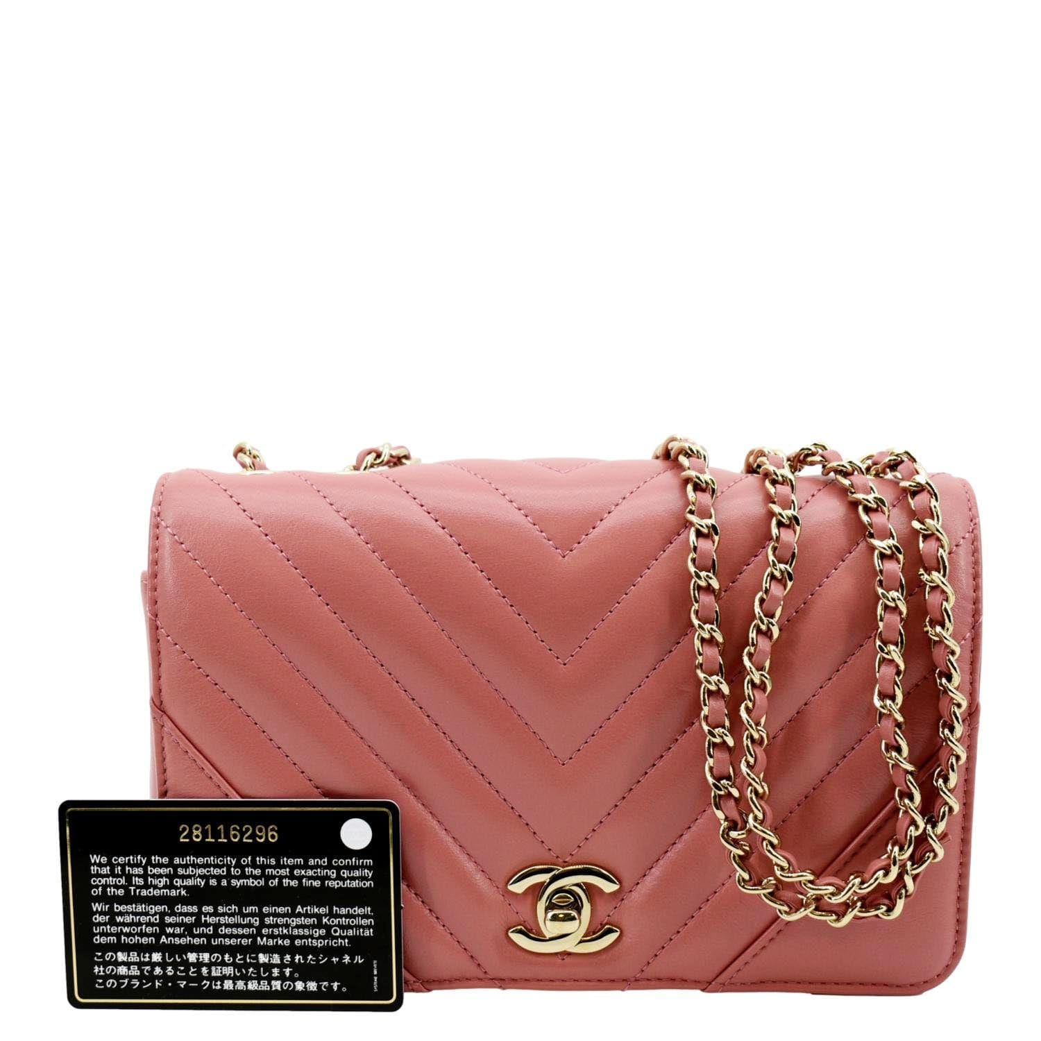 Chanel Statement Flap Quilted Chevron Crossbody Bag