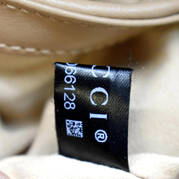 Gucci GG Marmont Mini Leather Shoulder Bag Beige Color - Tag Other side