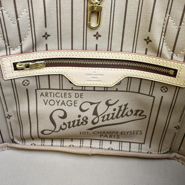 LOUIS VUITTON LV Heritage Neverfull PM Monogram Canvas Tote Bag Brown