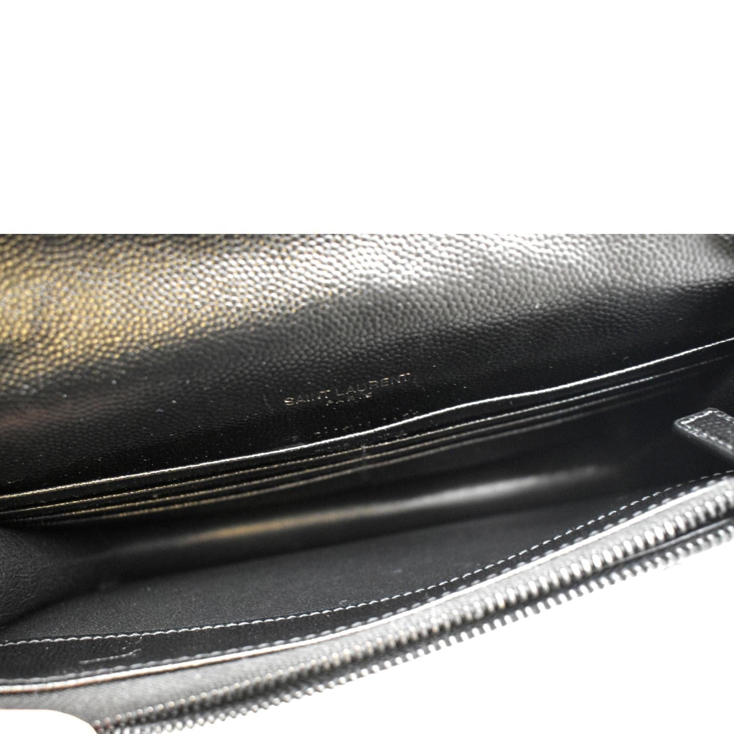 Yves Saint Laurent, Bags, Envelope Chain Wallet In Grain De Poudre  Embossed