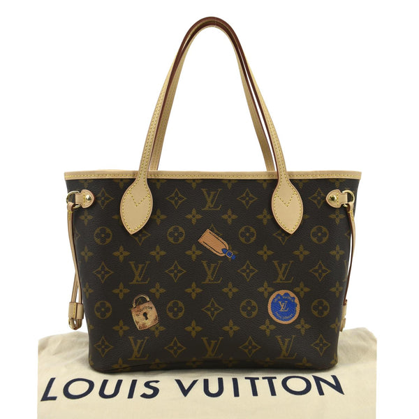 LOUIS VUITTON LV Heritage Neverfull PM Monogram Canvas Tote Bag Brown