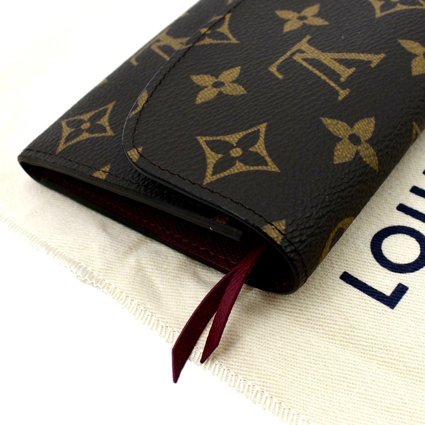 Louis Vuitton PORTEFEUILLE EMILIE 2023 SS Monogram Unisex Canvas Blended  Fabrics Bi-color Leather Logo (M82157)