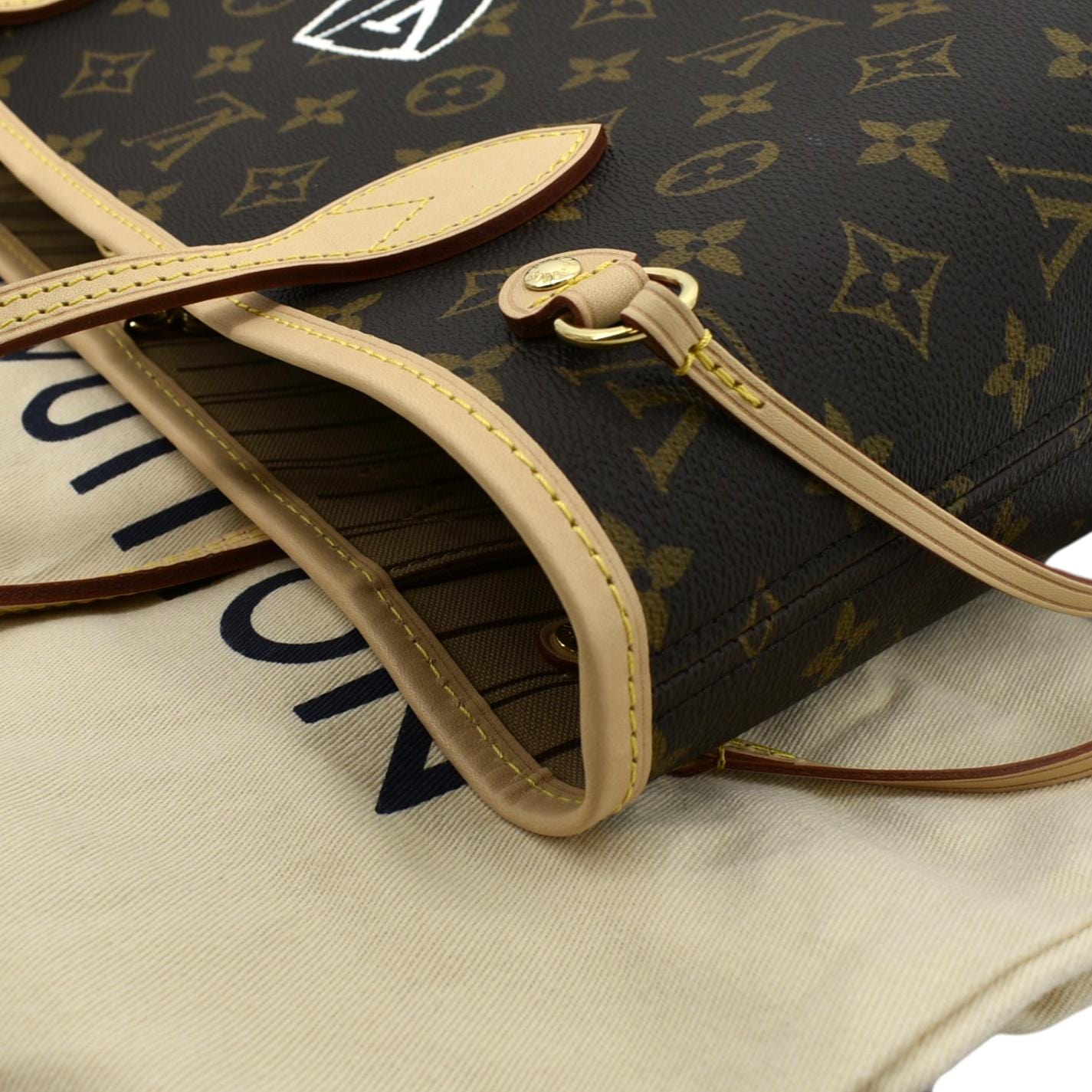 Louis Vuitton Neverfull PM Monogram Canvas Tote Bag Brown