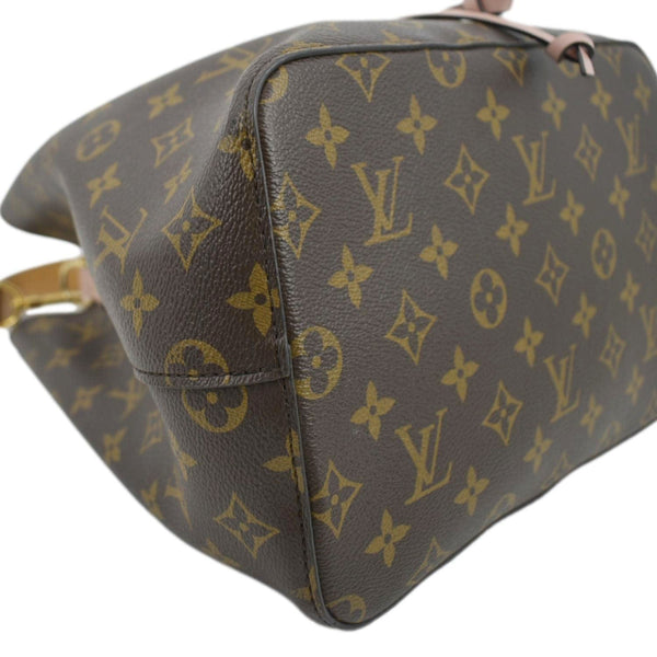 LOUIS VUITTON Neonoe Monogram Canvas Hobo Bag Rose Ballerine