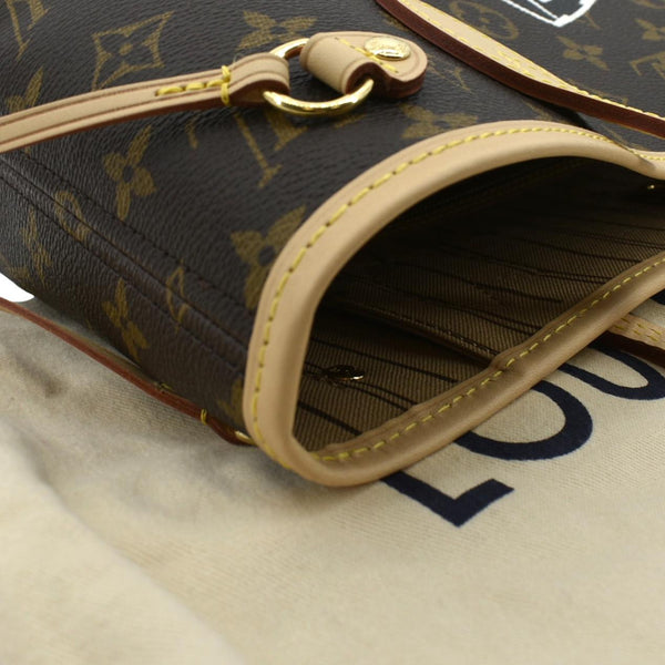 LOUIS VUITTON LV Heritage Neverfull PM Monogram Canvas Tote Bag Brown