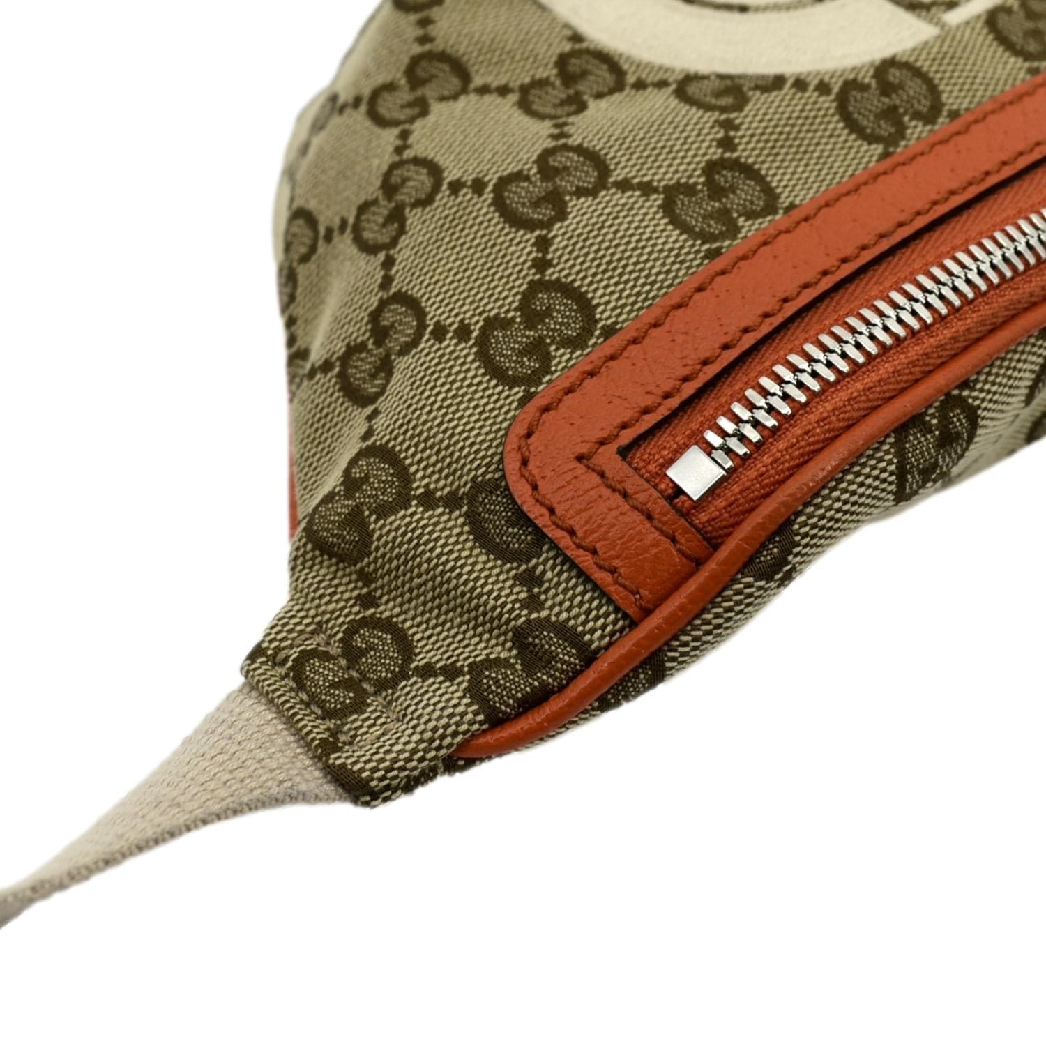 GUCCI X North Face Canvas Waist Belt Bag Beige 650299