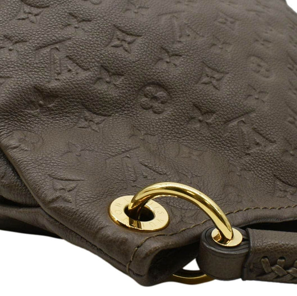 LOUIS VUITTON Artsy MM Monogram Empreinte Leather Hobo Bag Brown