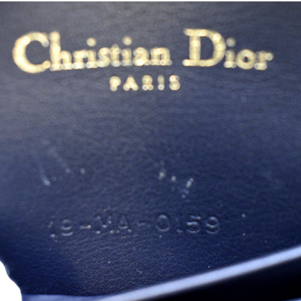 CHRISTIAN DIOR Saddle Oblique Canvas Belt Bag Navy Blue