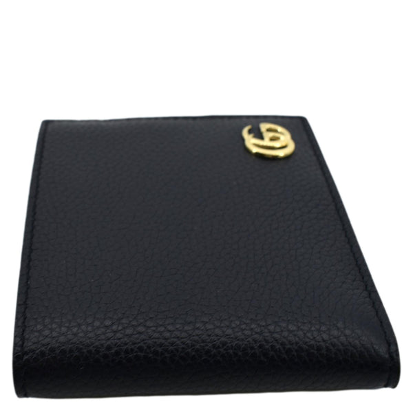 GUCCI Bi-Fold Leather Wallet Navy Blue 428726