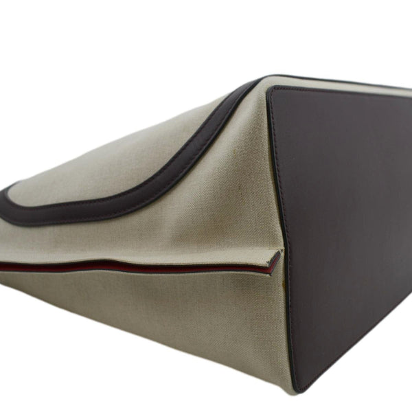 VALENTINO Garavani Strandtasche Mit Vlogo In Canvas Shopping Tote Bag Chocolate