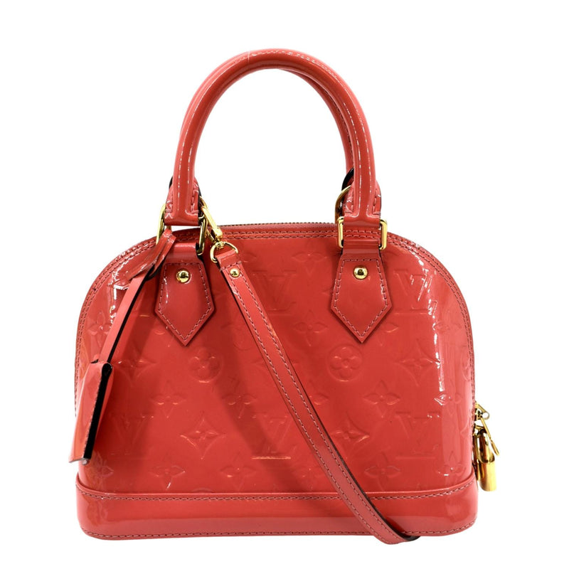Louis Vuitton Monogram Alma BB Red Vernis Patent Bag w/Shoulder Strap  Private