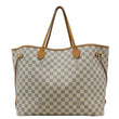 LOUIS VUITTON Neverfull GM Damier Azur Tote Shoulder Bag Rose Ballerine