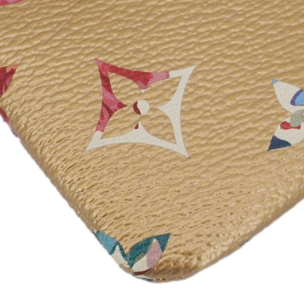 LOUIS VUITTON Metallic Monogram LV Garden Key Pouch Golden
