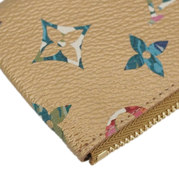 LOUIS VUITTON Metallic Monogram LV Garden Key Pouch Golden