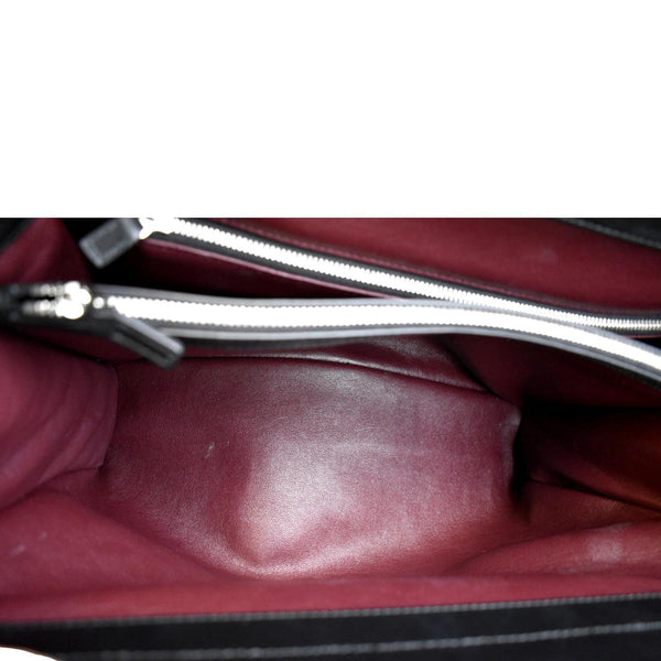 GUCCI Medium Zumi Diagonal Stripe Leather Top Handle Shoulder Bag Beige 564714