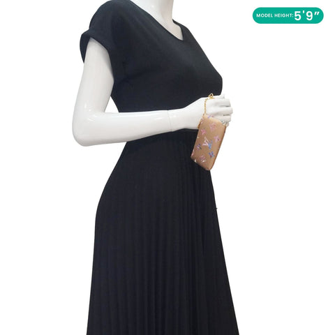 LOUIS VUITTON Metallic Monogram LV Garden Key Pouch Golden