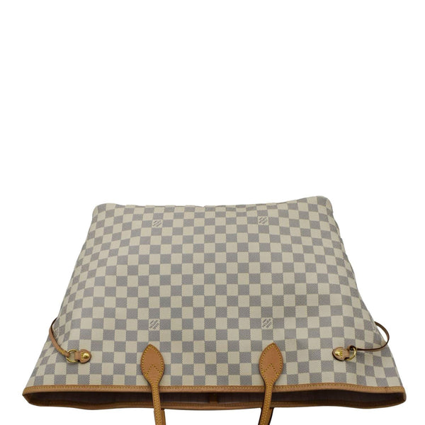 LOUIS VUITTON Neverfull GM Damier Azur Tote Shoulder Bag Rose Ballerine