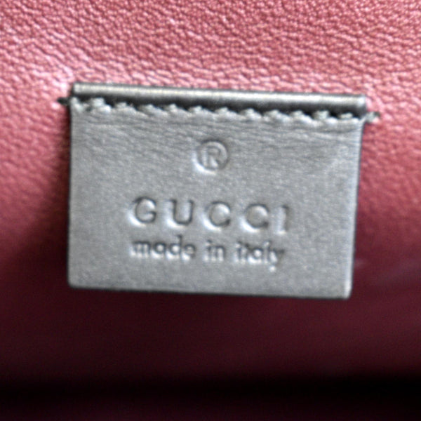 GUCCI Medium Zumi Diagonal Stripe Leather Top Handle Shoulder Bag Beige 564714