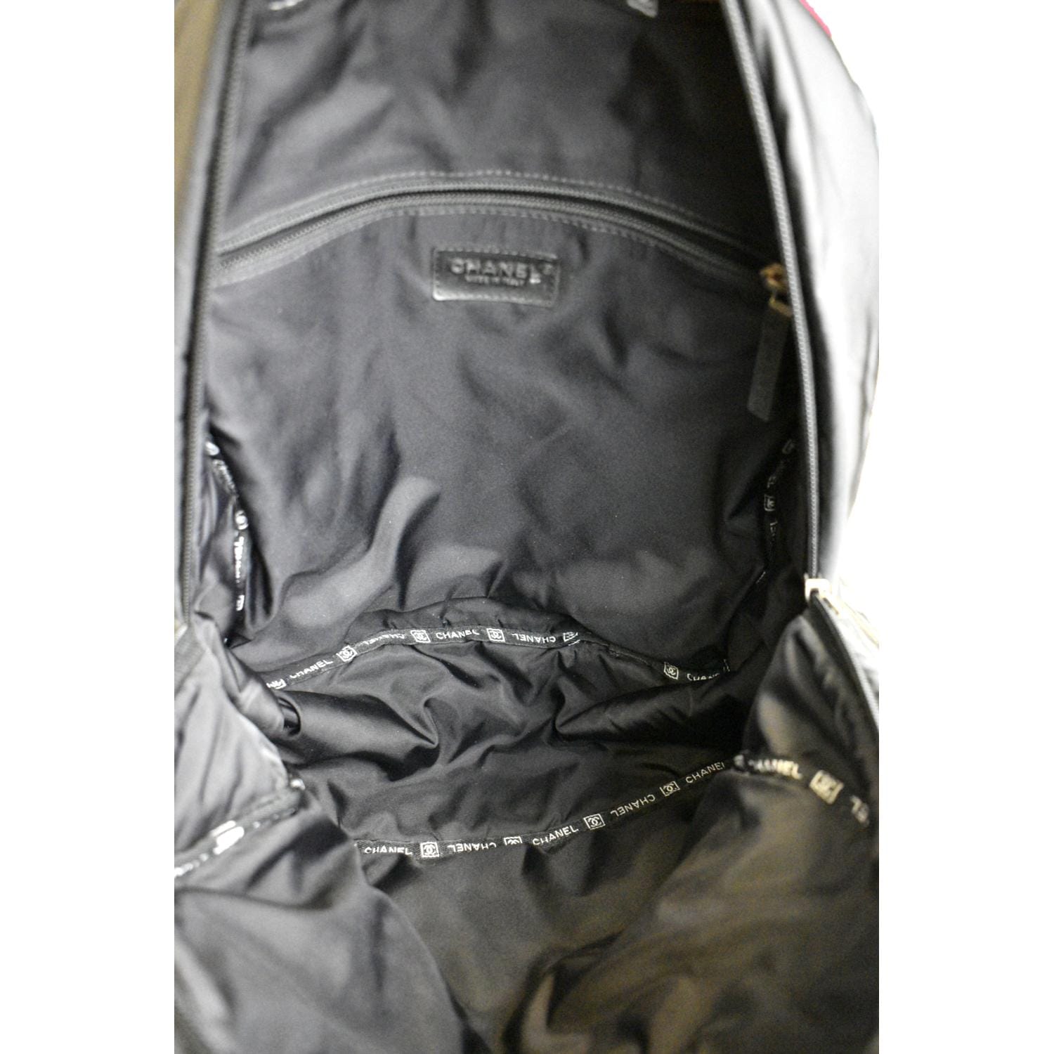 CHANEL Rucksack Sports Line Nylon Backpack Bag Black