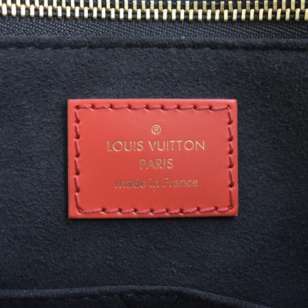 LOUIS VUITTON Onthego GM Crafty Monogram Giant Empreinte Tote Bag Creme