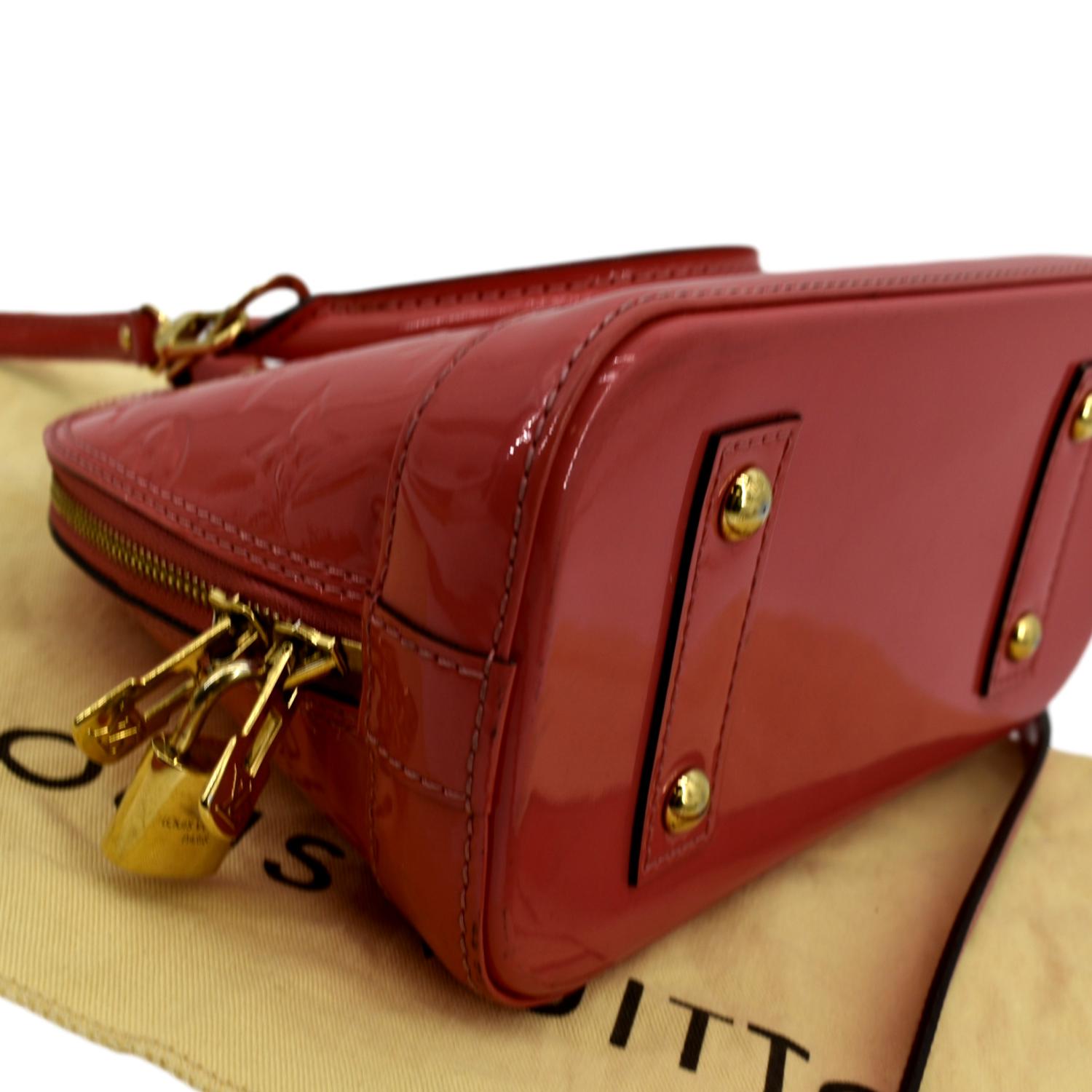 Louis Vuitton Monogram Alma BB Red Vernis Patent Bag w/Shoulder Strap  Private