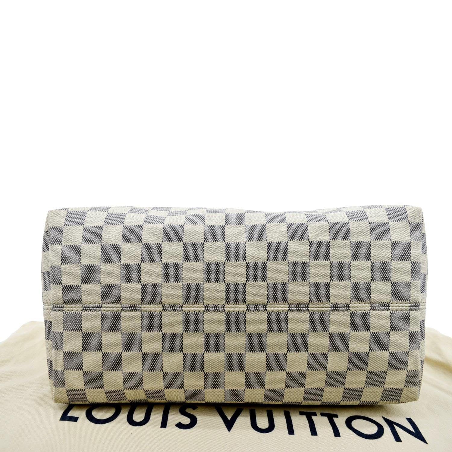 Cra-wallonieShops Revival  White Louis Vuitton Damier Here Iena