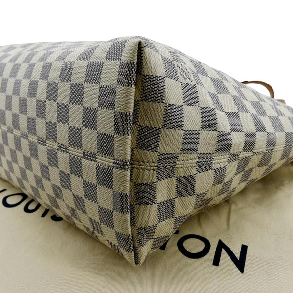 LOUIS VUITTON Iena MM Damier Azur Shoulder Bag White