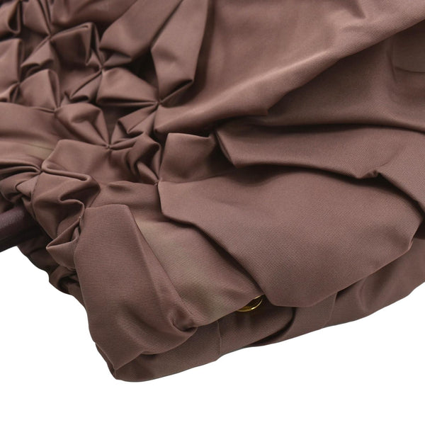 Prada Tessuto Origami Pleated Ruffled Nylon Tote Bag - Top Left