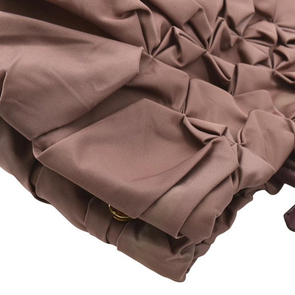 Prada Tessuto Origami Pleated Ruffled Nylon Tote Bag - Top Right