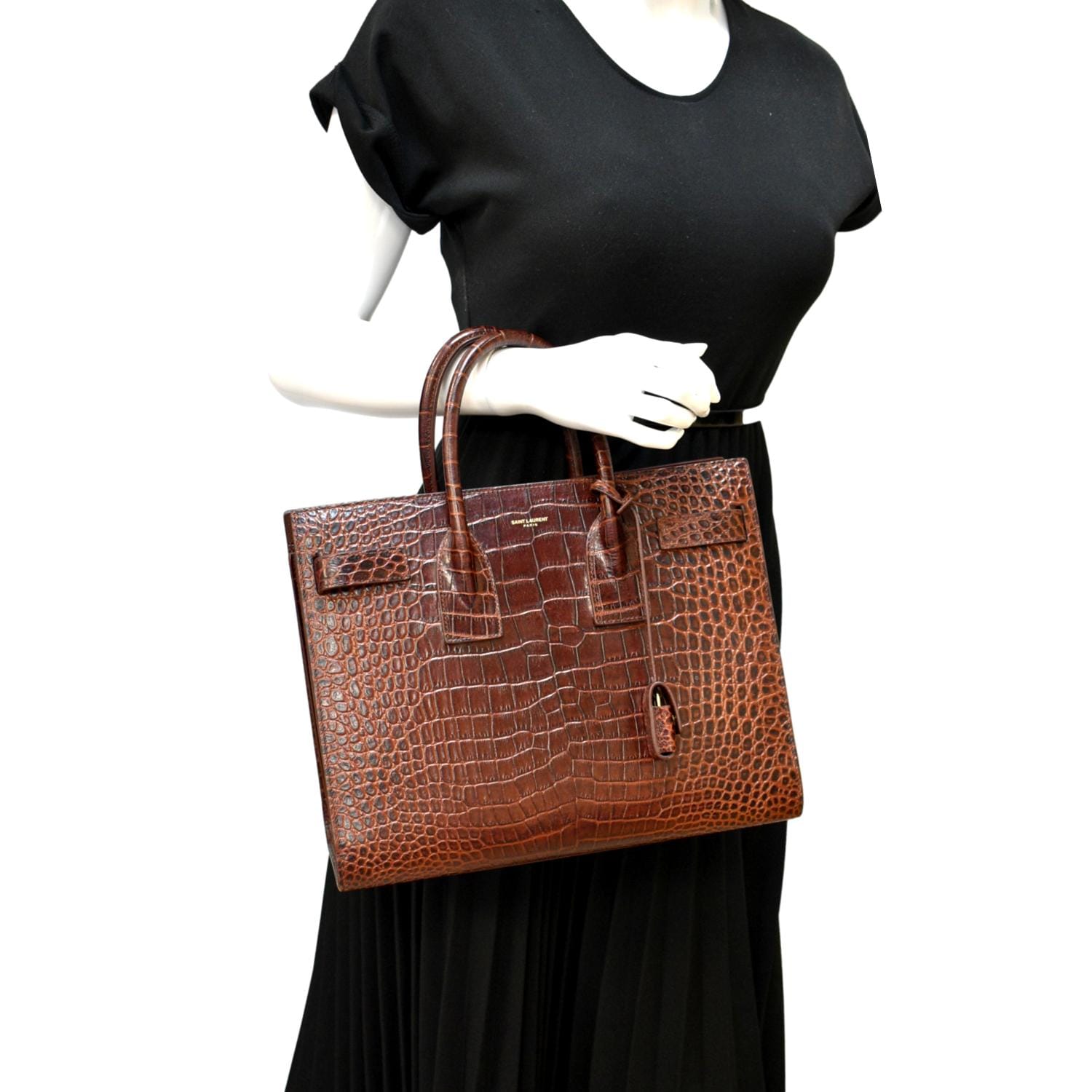 HOT Jour Bag Yves Saint Ysl Sac De Jour Croc YVES SAINT