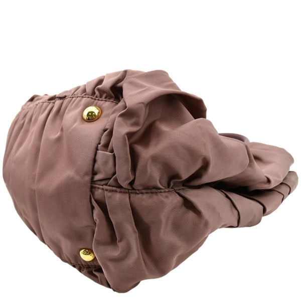 Prada Tessuto Origami Pleated Ruffled Nylon Tote Bag - Bottom Right