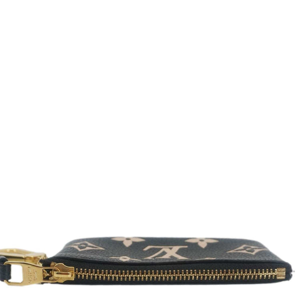 LOUIS VUITTON Monogram Empreinte Leather Key Pouch Black