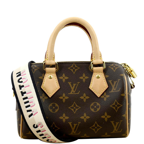 LOUIS VUITTON Giant Speedy Bandouliere 20 Monogram Canvas Shoulder Bag Brown