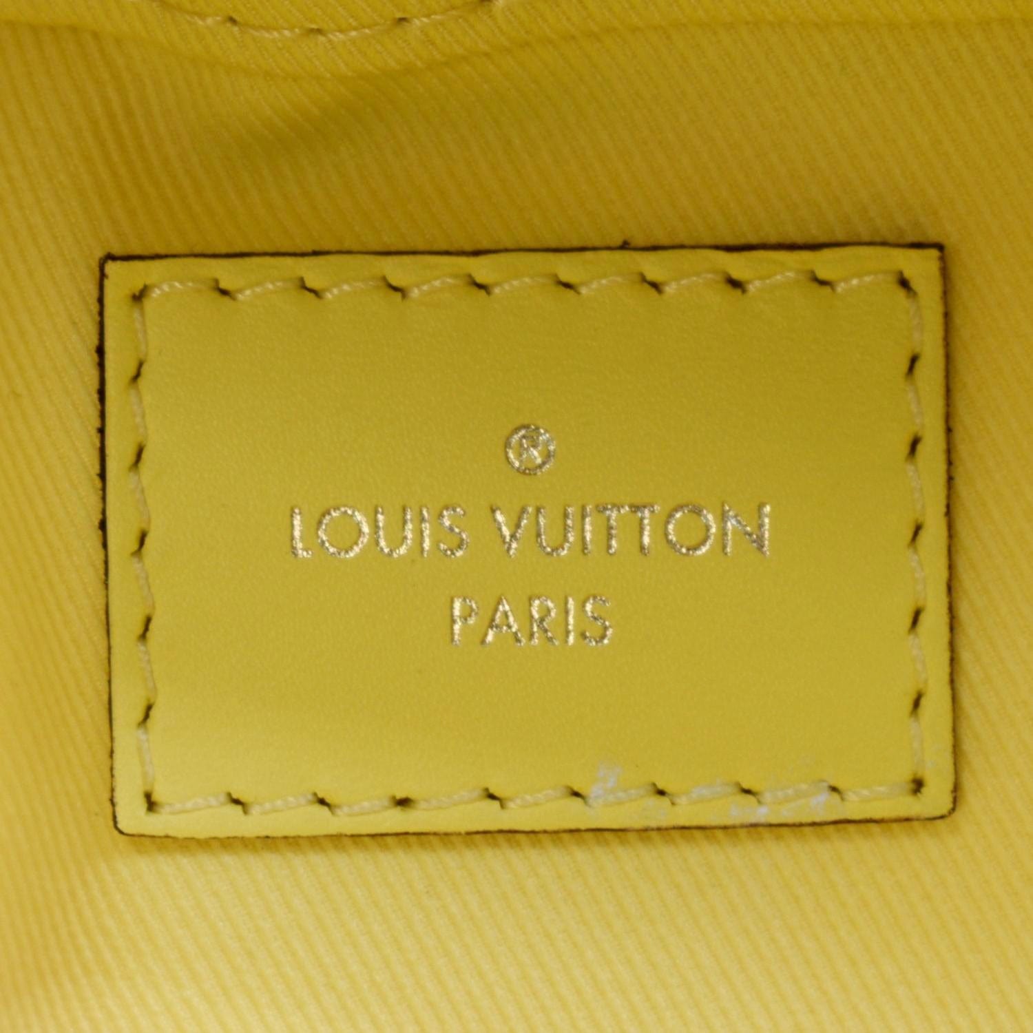 LOUIS VUITTON Saintonge Damier Azur Yellow N40154