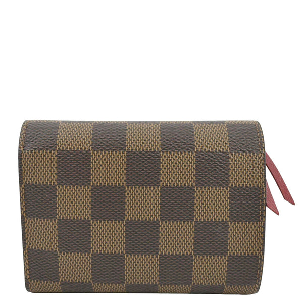 LOUIS VUITTON Victorine Damier Ebene Canvas Wallet Brown
