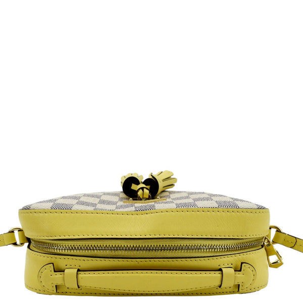 LOUIS VUITTON Saintonge Damier Azur Crossbody Bag White